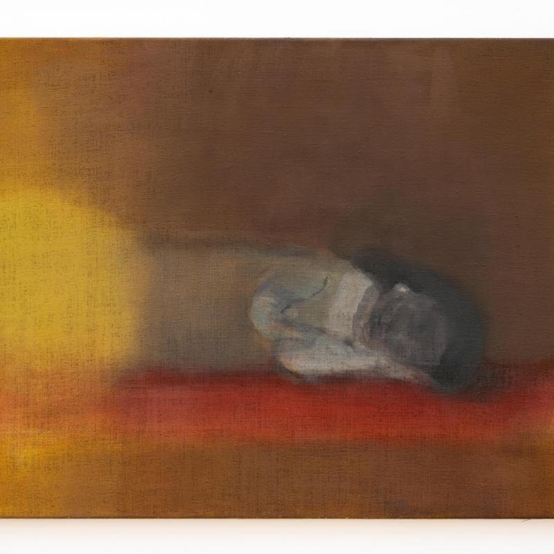 Leiko Ikemura: Liegende in dunkelgelb